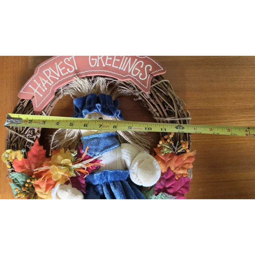 Vintage Harvest Greetings Wreath
